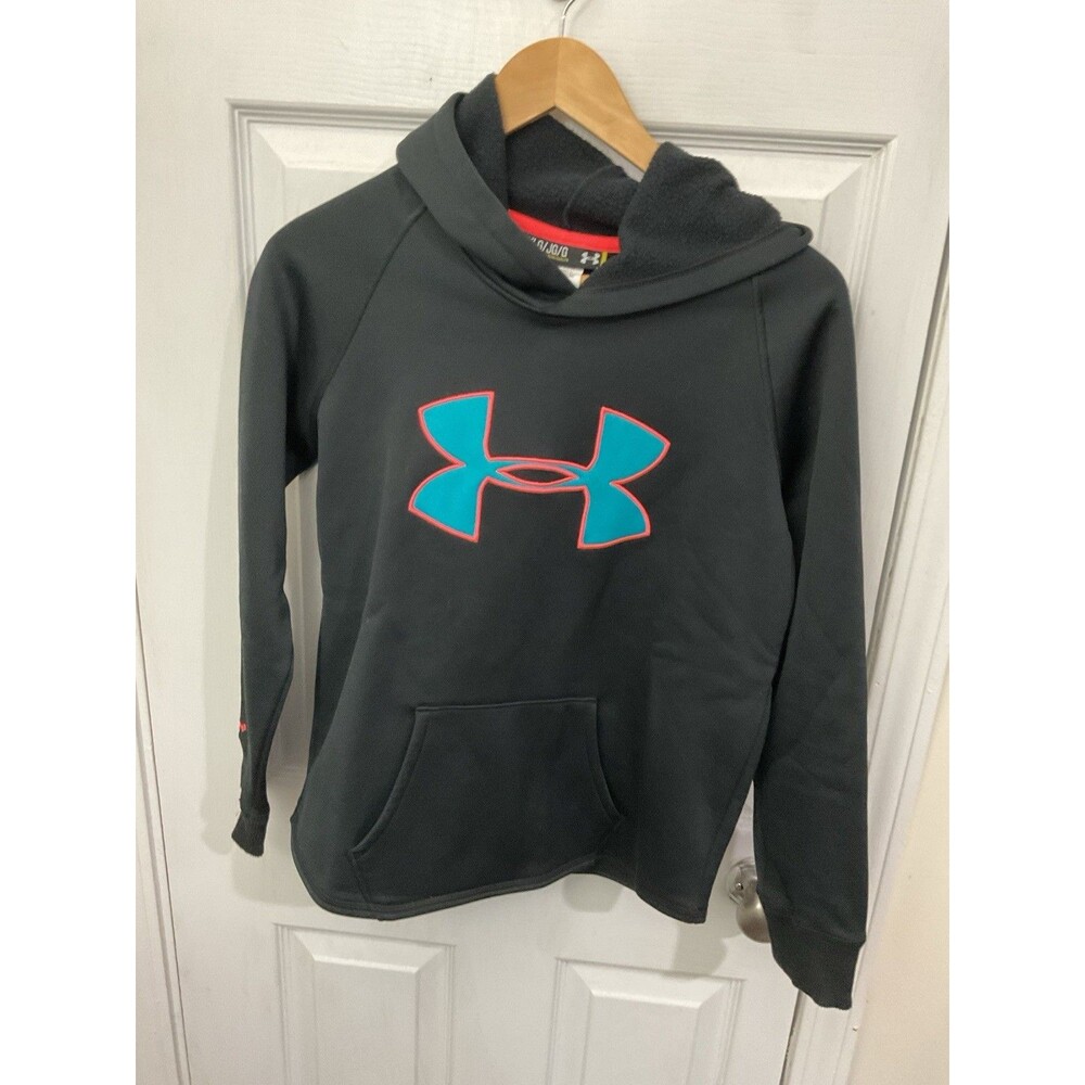 Youth Large Under Armour Black Cold Gear Pullover